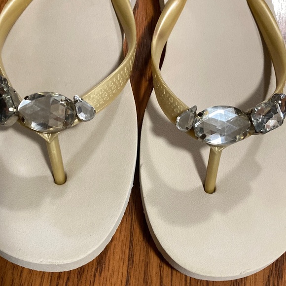 J. Crew Jeweled Flip Flops Size 7 - Picture 11 of 13